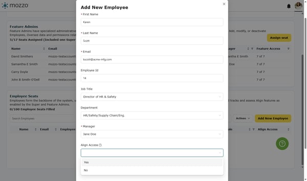 Enter Employee Information