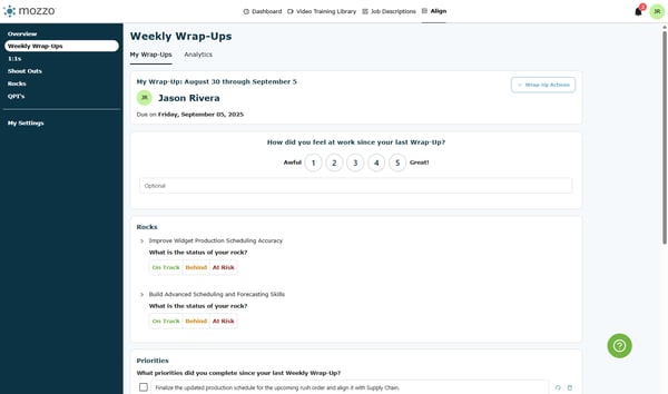 Click on Wrap-Up Actions