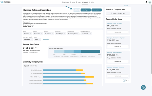 If you want to save this job for quick viewing next time, you can do so by clicking the Save Job button.