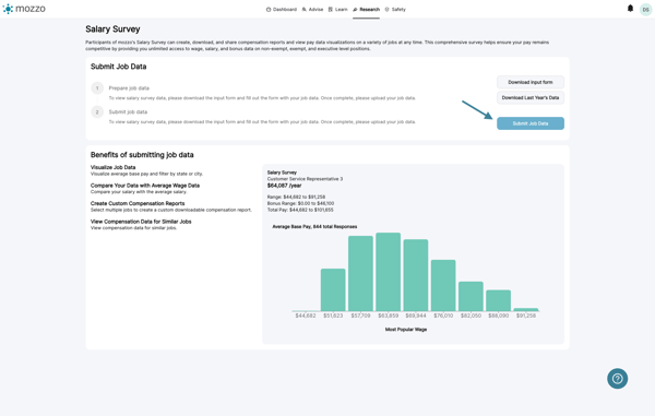 Once you are ready to upload your 2024 data, click 