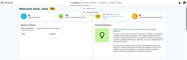 Navigate to Advisor Chat, found under Advise on the top level navigation.