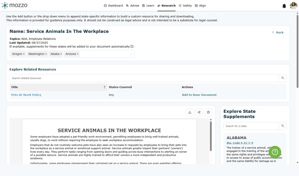 Manage Related Resources and Base Documents