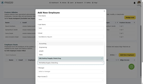 Enter Employee Information