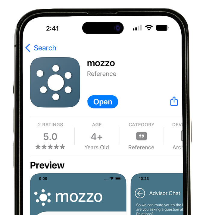 mozzo app iphone