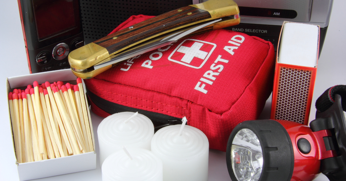 A group of items useful for an emergency kit