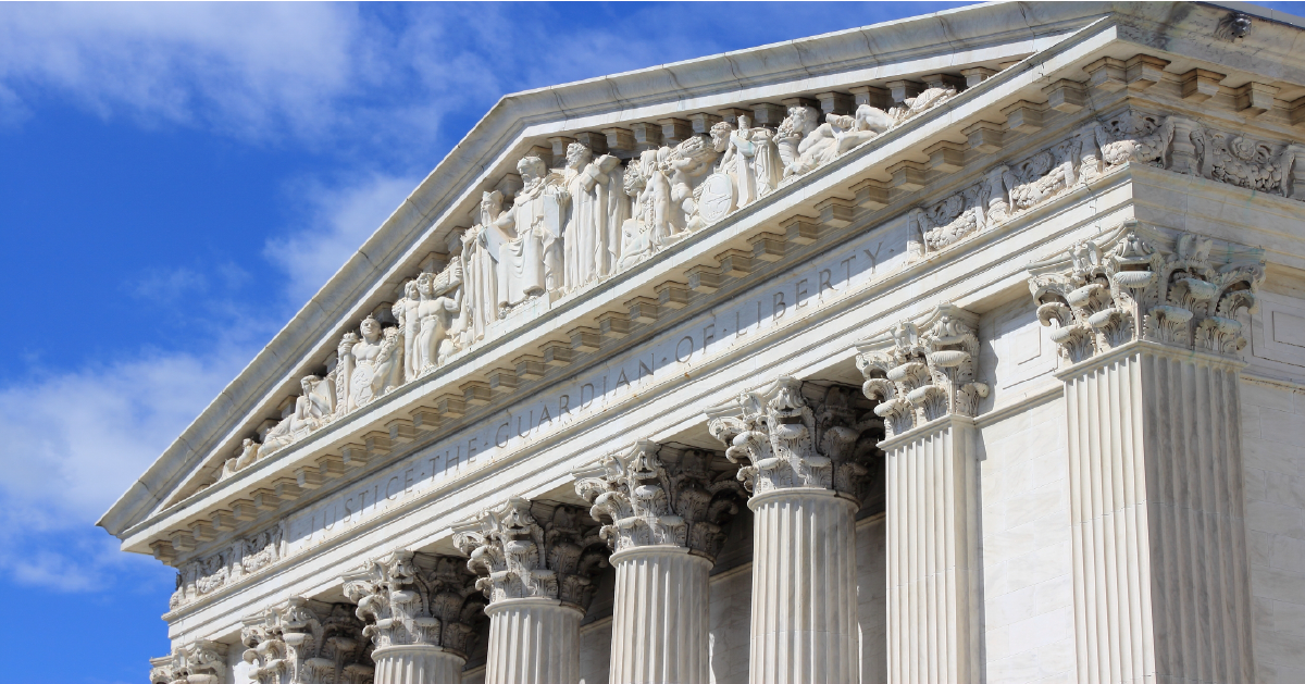 US Supreme Court building in Washington DC